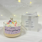 birthday cake candle, dessert, whipped