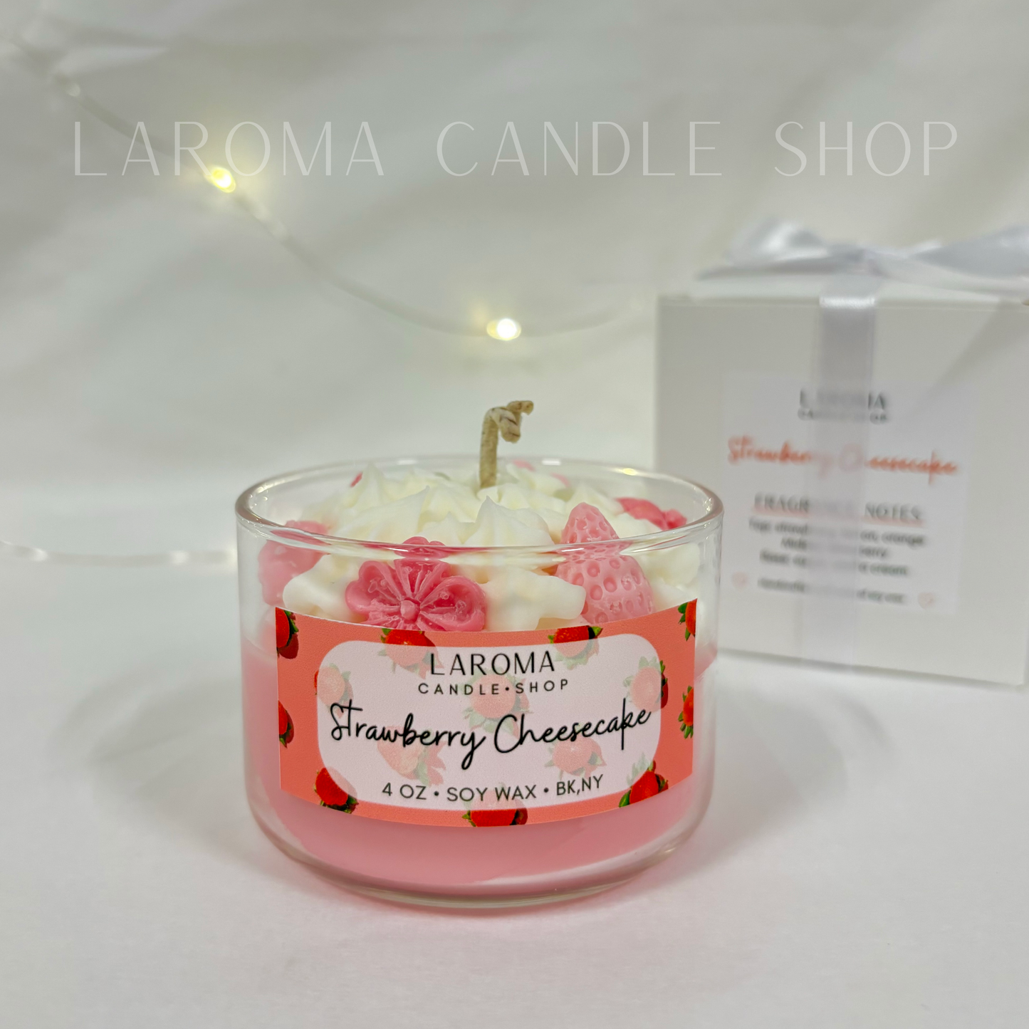 Strawberry Cheesecake Dessert Candle 4 oz