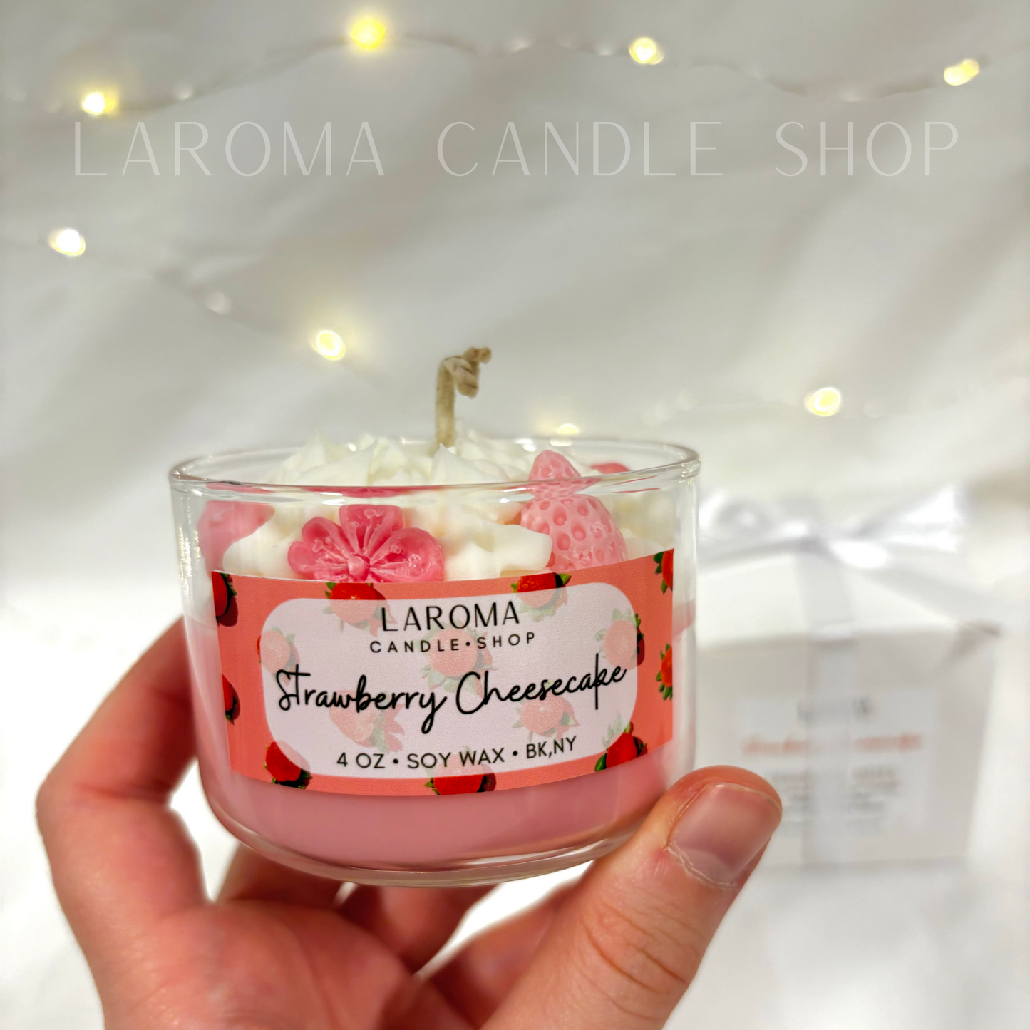 Strawberry Cheesecake Dessert Candle 4 oz